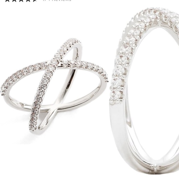 Nadri Jewelry - Brand new nadri size 7 ring crossover cubic
